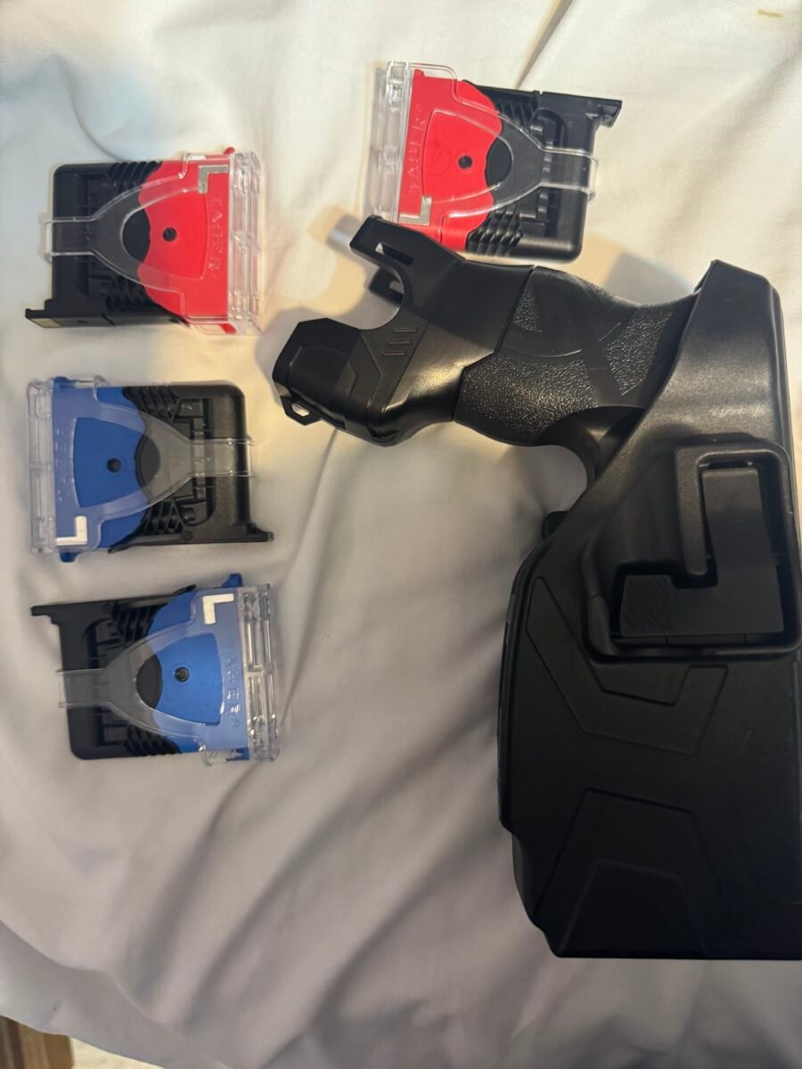 TASER X2 Pre-owned Law Enforcement with holster, 2 live cartridges, battery, 2 training carts, 2 red inert training carts