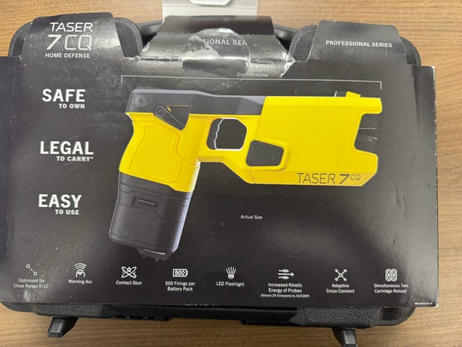 Taser 7CQ with holster, cartridges, battery, and free axon training course